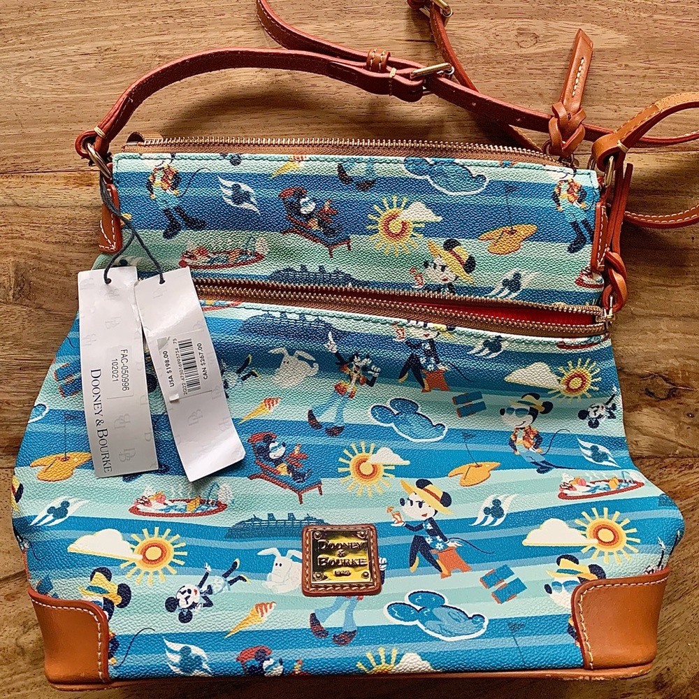 2023 Dooney & Bourke Disney Cruise Line, Mickey & Friends Cross Body Bag